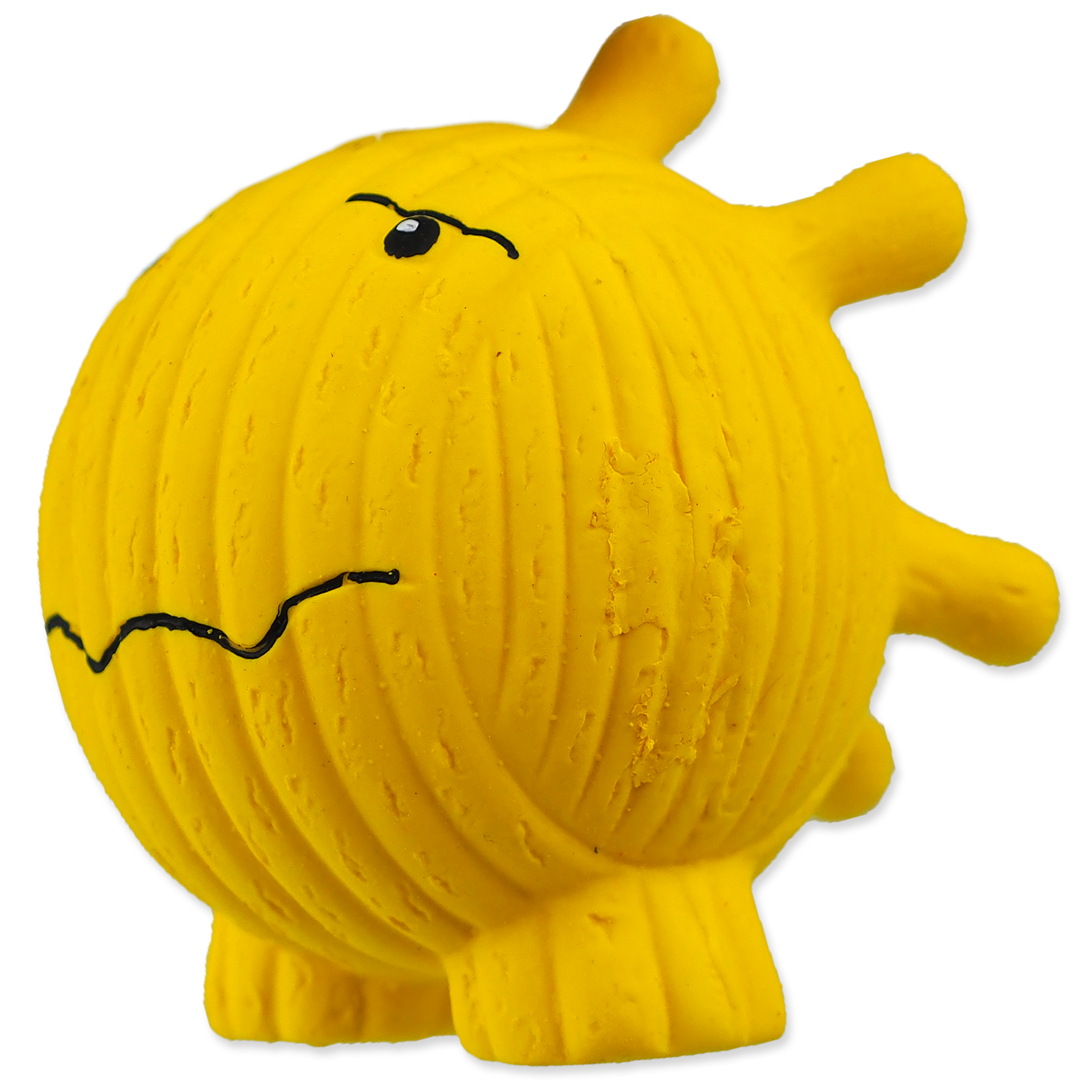 Latex Face Ball DOG FANTASY - žlutý