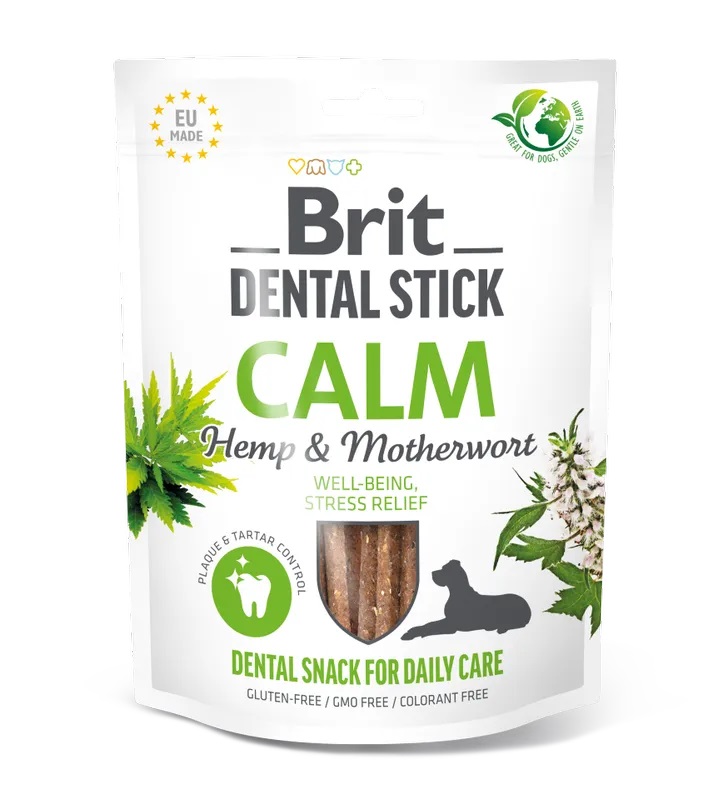 Brit Dog Dental Stick Calm Hemp&Motherwort 7ks