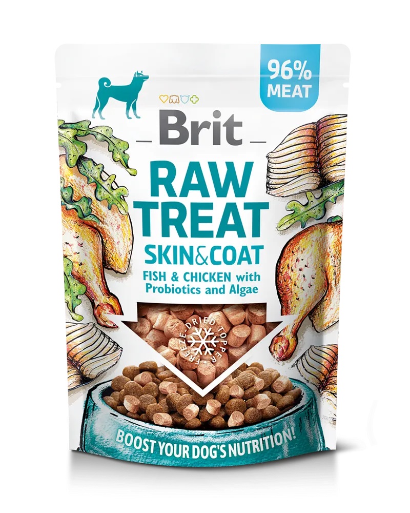 Brit Raw Treat Skin&Coat, Fish&Chicken 40g