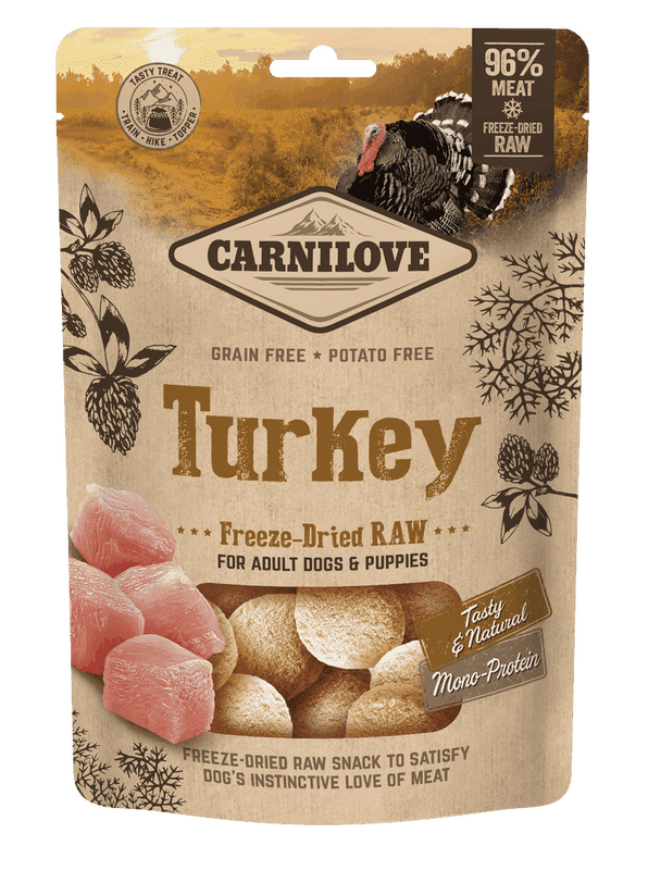 Carnilove Freeze-Dried Raw Snacks Turkey 60g