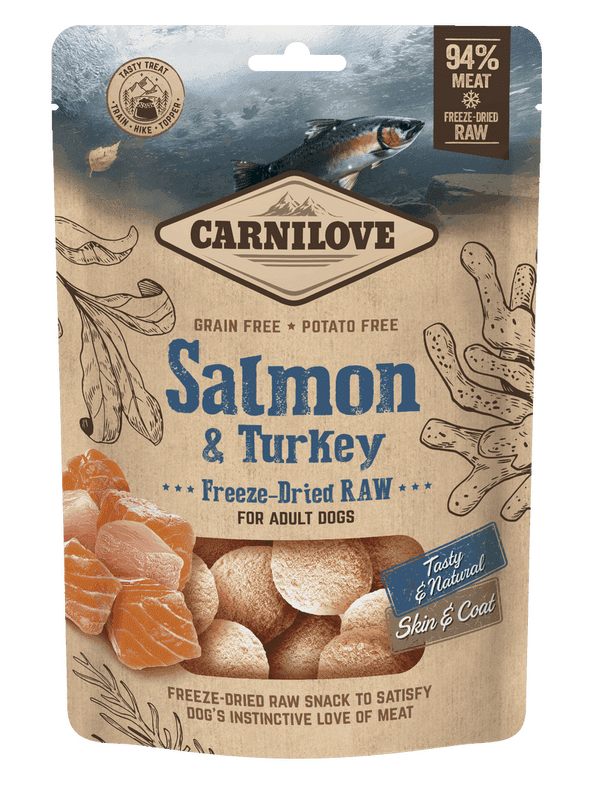 Carnilove Freeze-Dried Raw Snacks Salmon & Turkey 60g