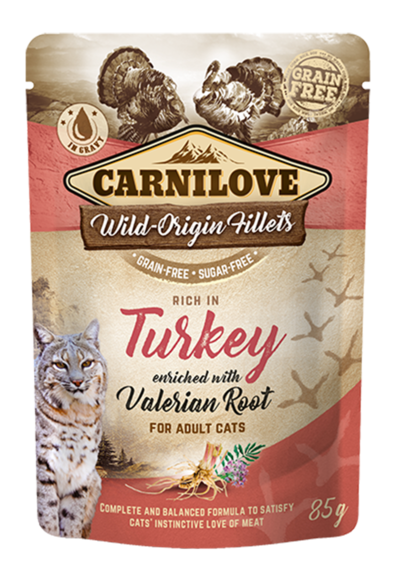 Carnilove Cat Pouch Turkey Enriched & Valerian 85g