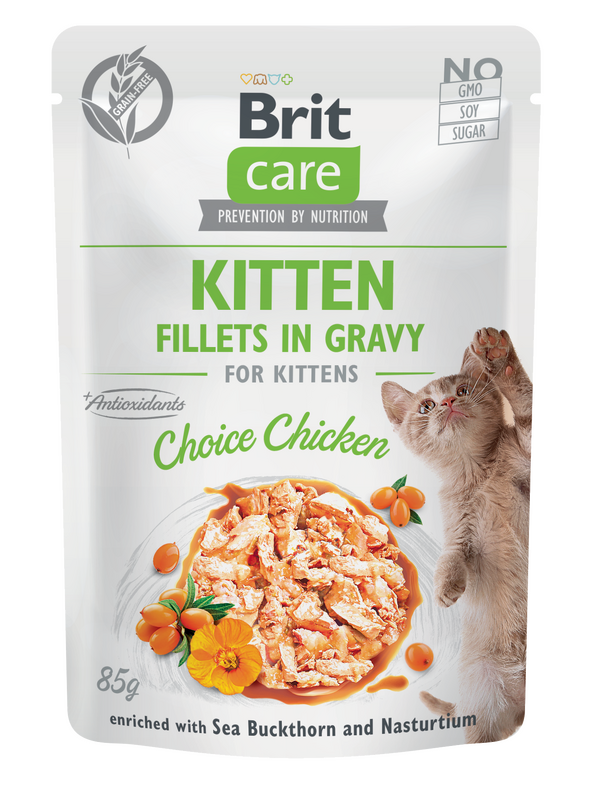 Brit Care Cat kapsička Kitten Gravy Choice Chicken 85 g