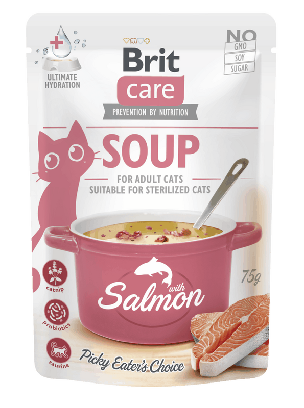 Brit Care Soup with Salmon for Cats 75 g