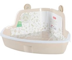 Toaleta pro hlodavce rohová velká béžová Zolux