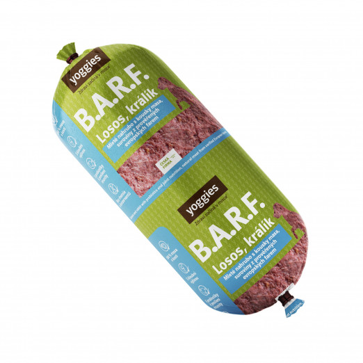 Yoggies B.A.R.F. Losos a králík s probiotiky a kloubní výživou 1300g