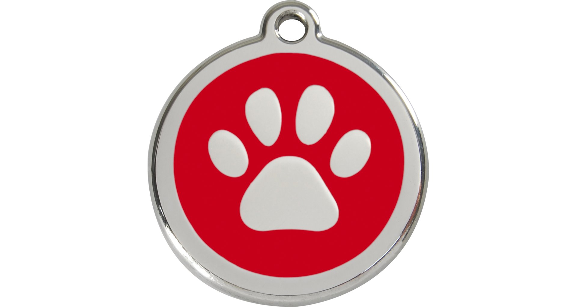 Známka Red Dingo Tlapka - Červená S