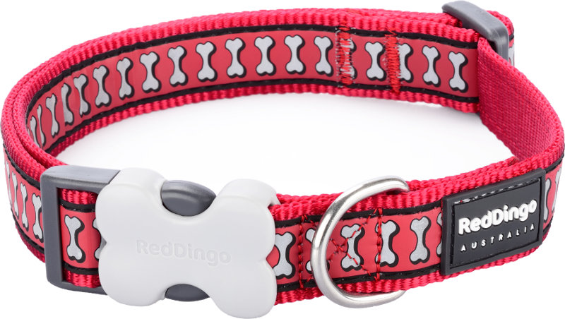 Obojek RD 12 mm x 20-32 cm - Bones Rfx - červená