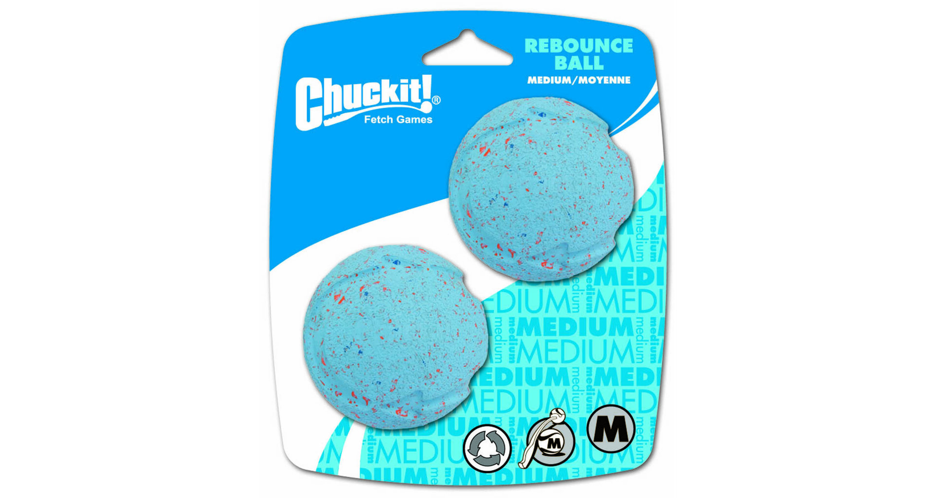 Míčky Rebounce Medium 6,5 cm - 2 na kartě