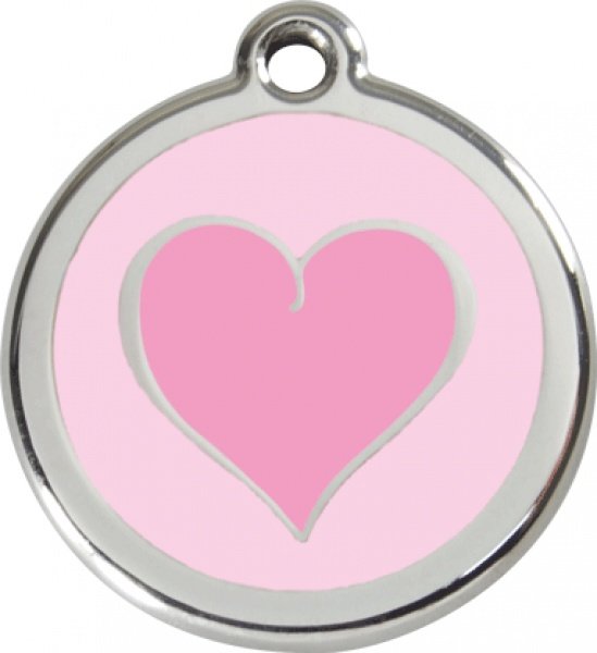 Známka Red Dingo Srdce - Růžová S