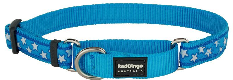 Obojek polos. RD 15 mm x 26-40 cm - Stars White