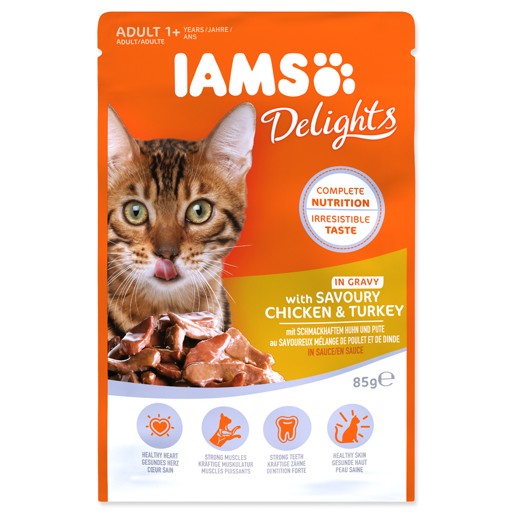 IAMS Cat Delights Chicken & Turkey in Gravy 85g