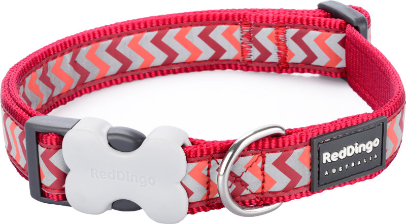 Obojek RD 12 mm x 20-32 cm - Ziggy Rfx - červená