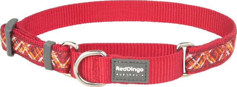 Obojek polos. RD 15 mm x 26-40 cm - Flanno Red