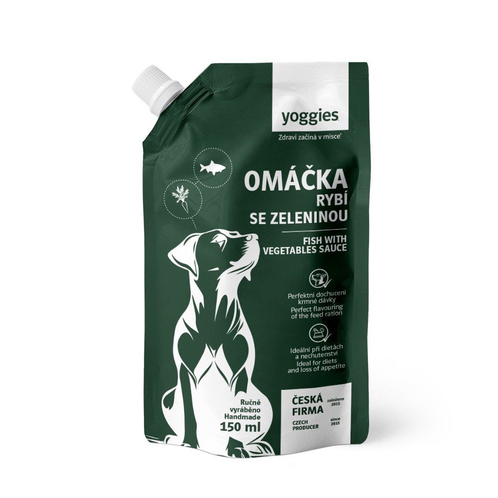 Yoggies omáčka s bílou rybou a zeleninou 150ml