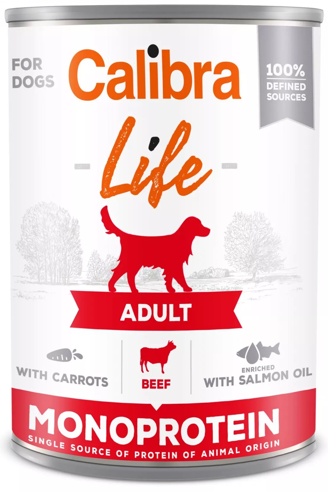 Calibra Dog Life  konz.Adult Beef with carrots 400g
