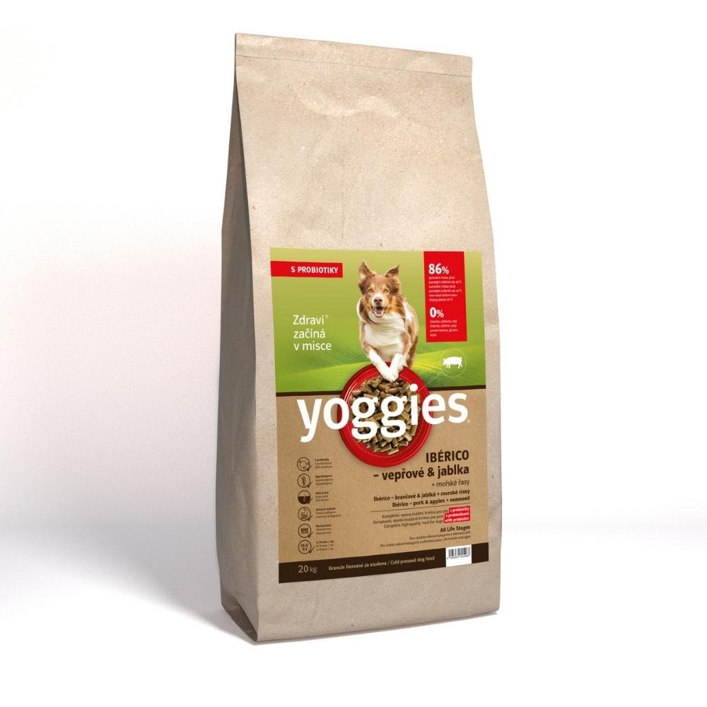Yoggies MINIGRANULE Ibérico vepřové maso s jablky lisované za studena s probiotiky 20kg