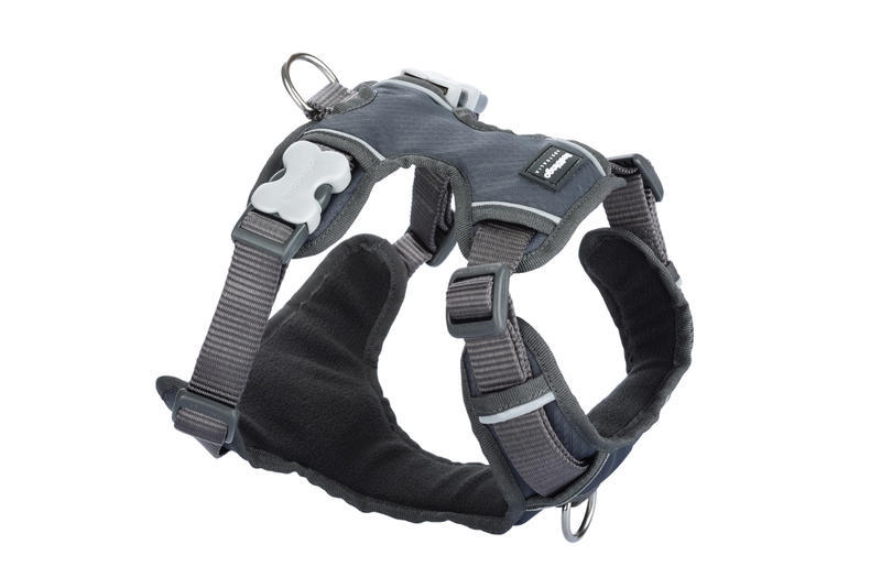 Postroj RD polstrovaný XL - 72-112 cm - Šedá