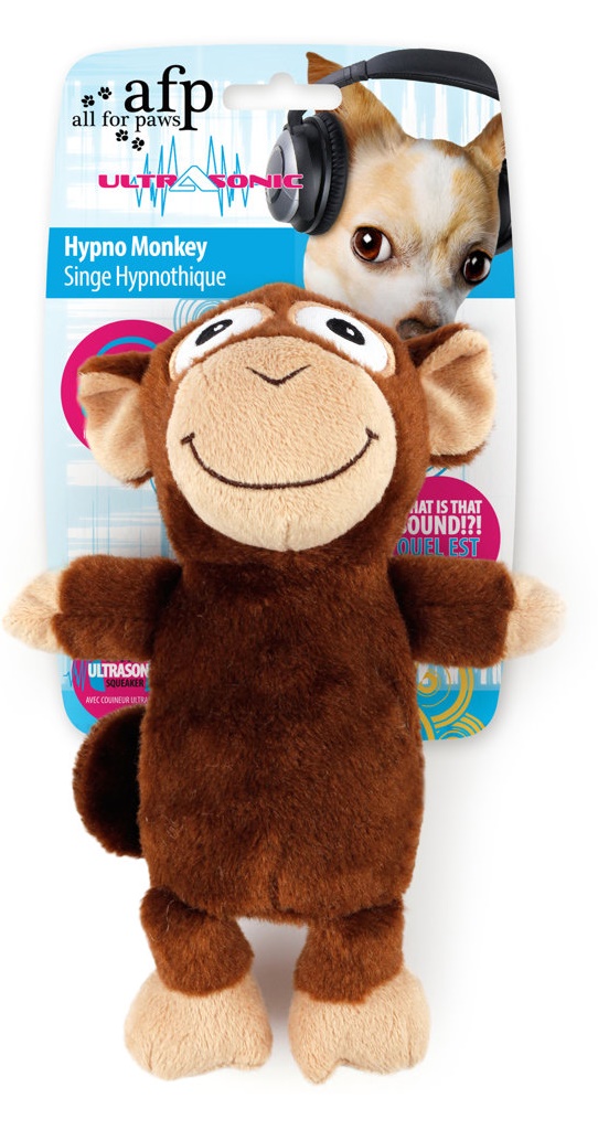 Plyšová opice AFP Ultrasonic s ultrazvukovým pískátkem