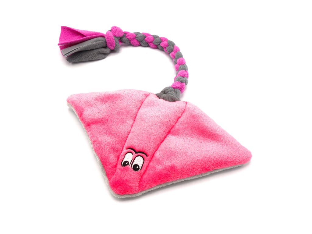 Pískací Potvůrky Rejnok - růžová/šedá