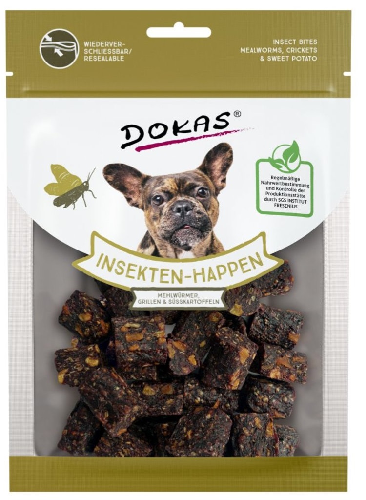 Dokas – Kostičky s hmyzem a batáty 100g