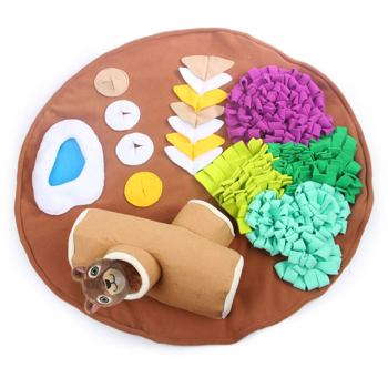 Kulatý čmuchací kobereček AFP Dig It s plyšovým zvířátkem