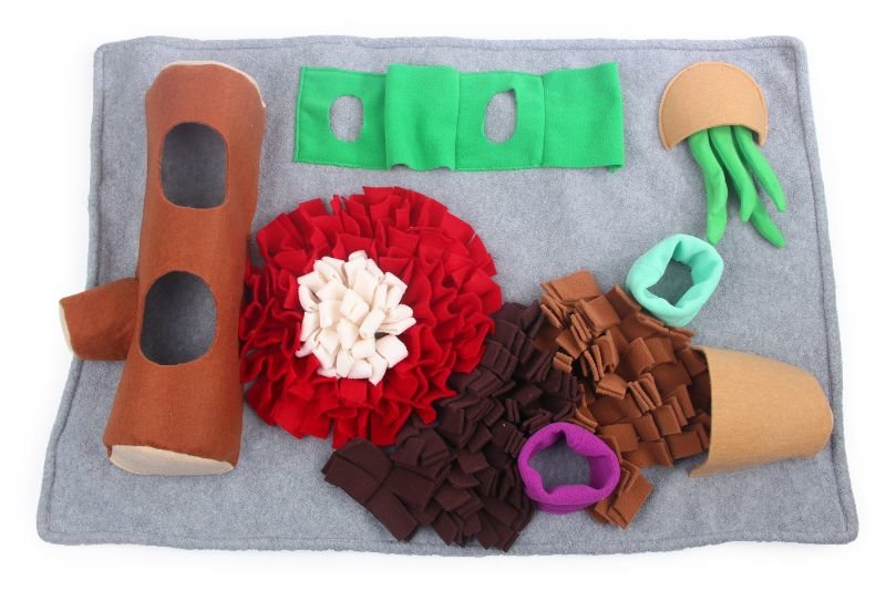 Obdélníkový čmuchací kobereček AFP Dig It s plyšovým zvířátkem