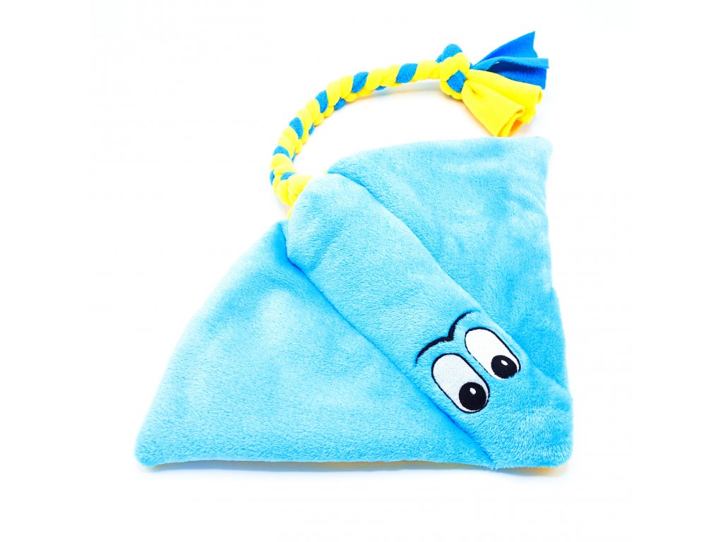 Pískací Potvůrky Rejnok MAXI - žlutá/modrá