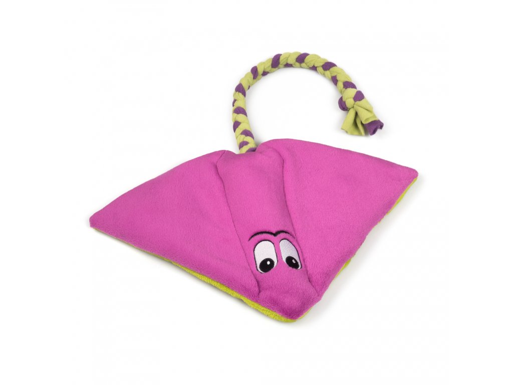 Pískací Potvůrky Rejnok MAXI - ostružinová/zelená