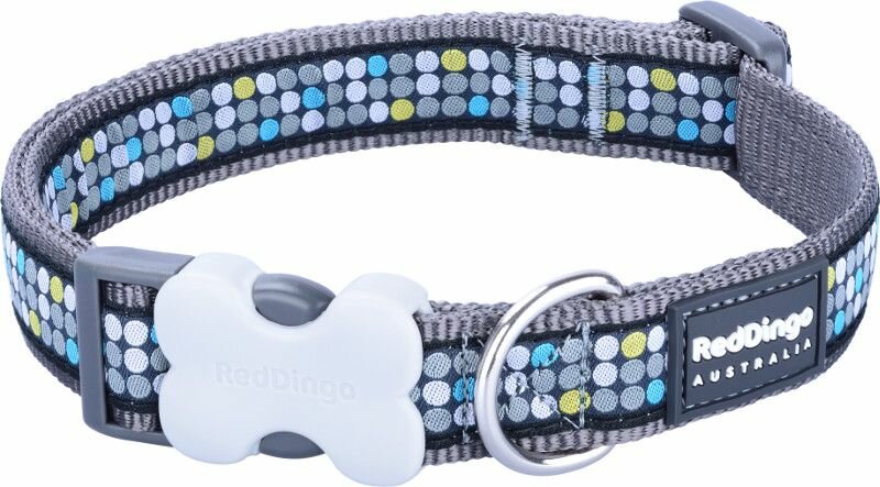 Obojek RD 12 mm x 20-32 cm - Modern on Grey