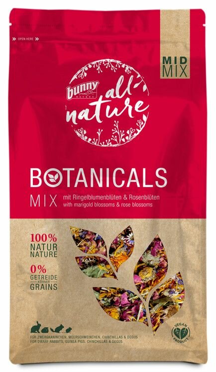 Bunny Botanicals s květy měsíčku lékařského a květy růže 130 g