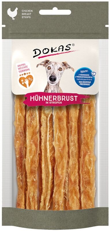 Dokas Kuřecí prsa proužky Animal Welfare 50 g