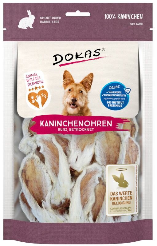 Dokas - Králičí uši se srstí krátké 100 g