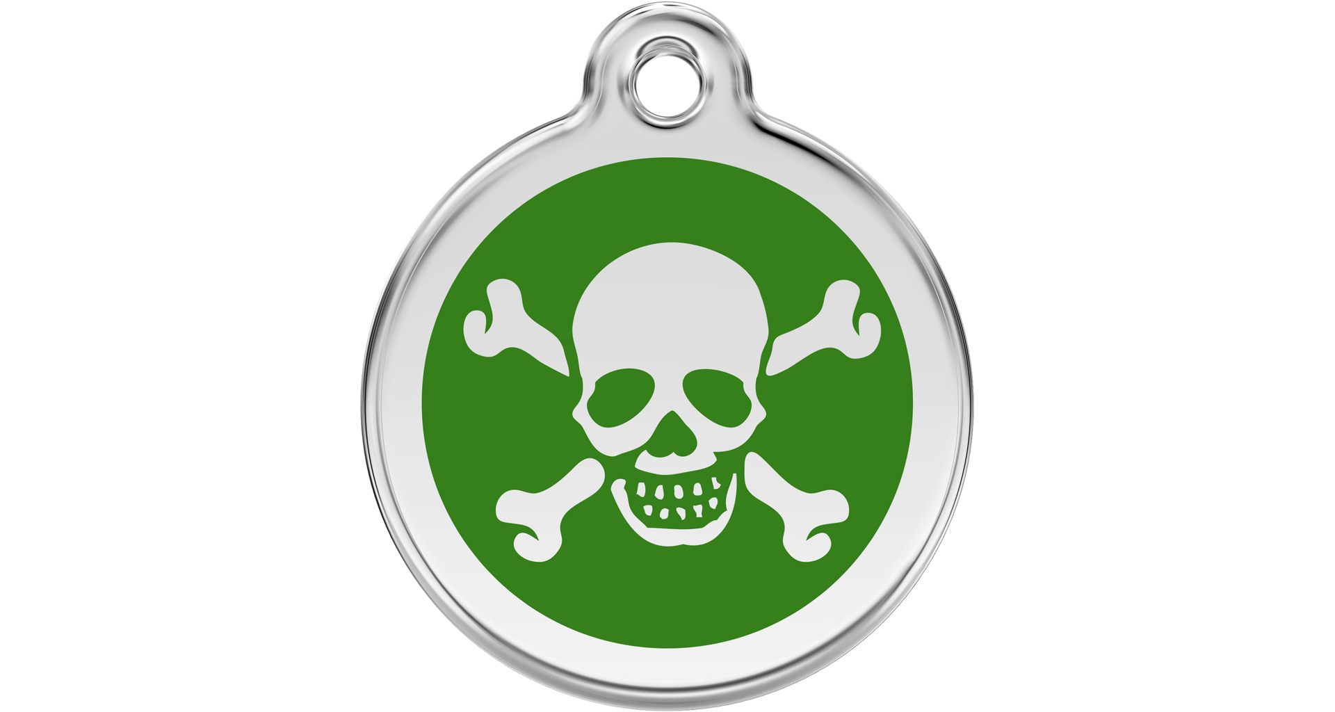 Známka Red Dingo Lebka zelená S