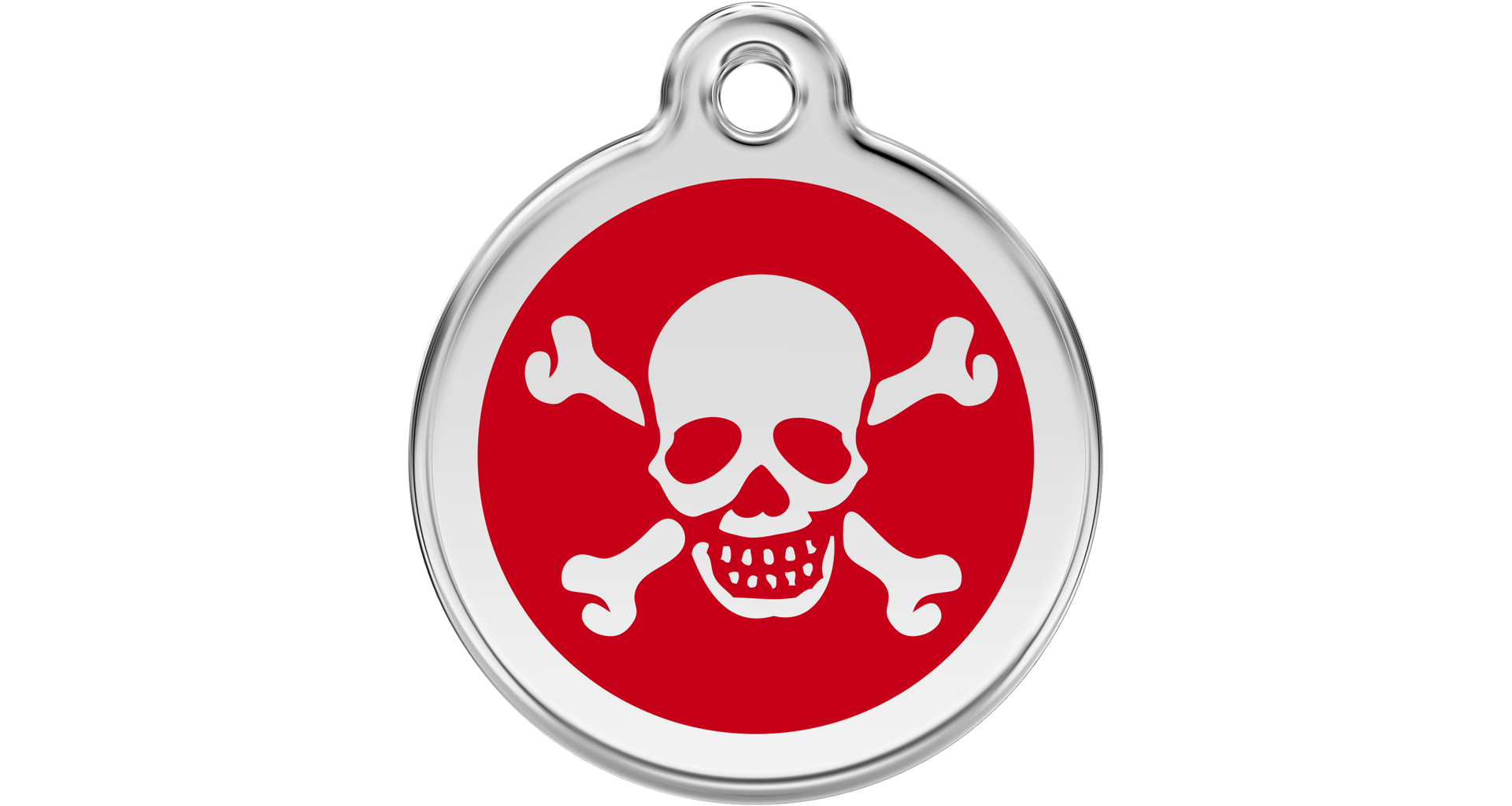 Známka Red Dingo Lebka červená M