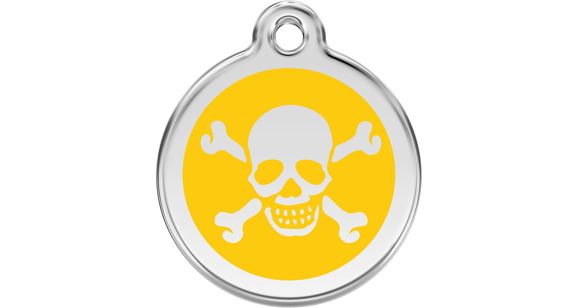 Známka Red Dingo Lebka žlutá S