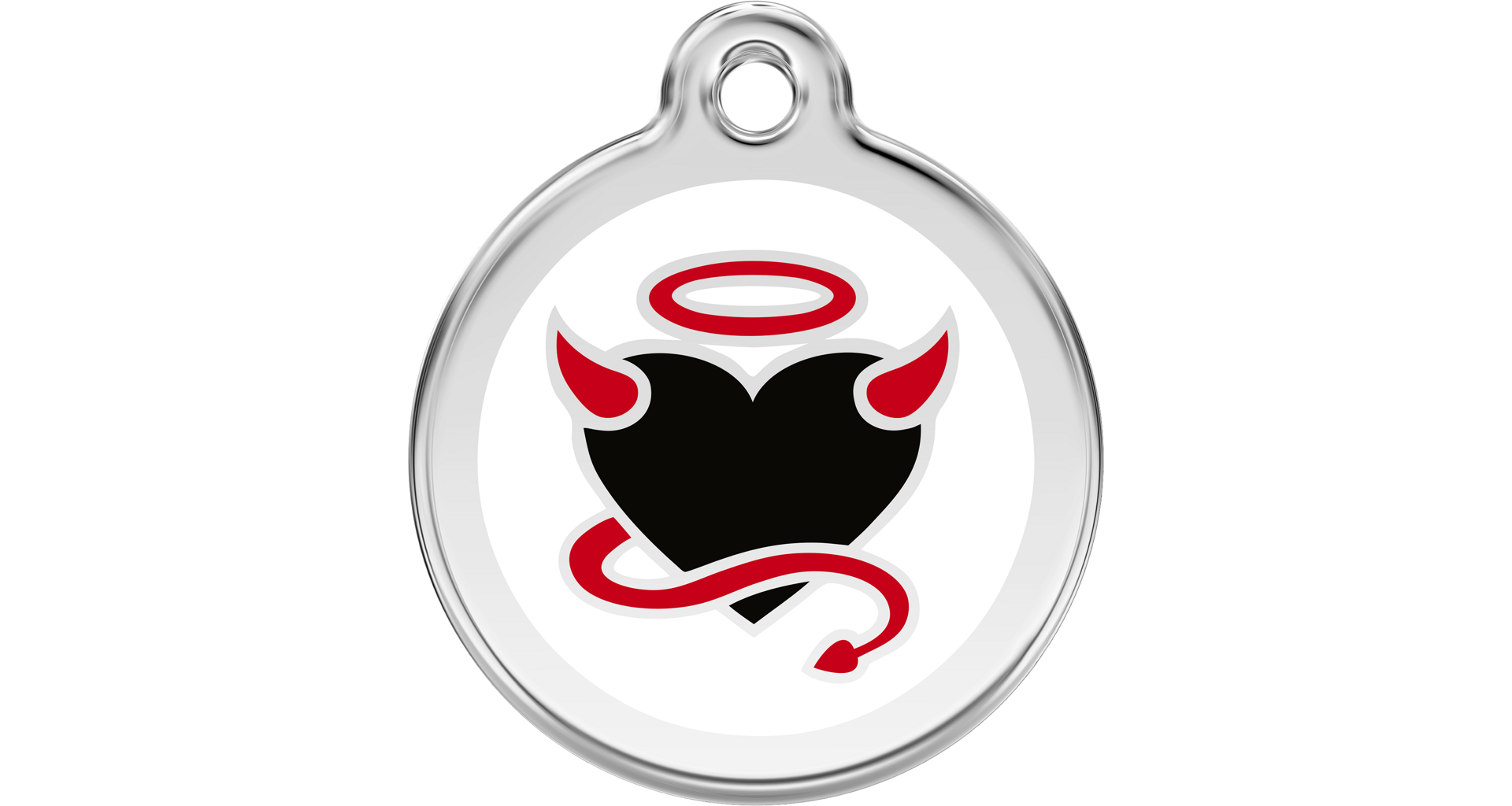 Známka Red Dingo Devil Heart bílá S