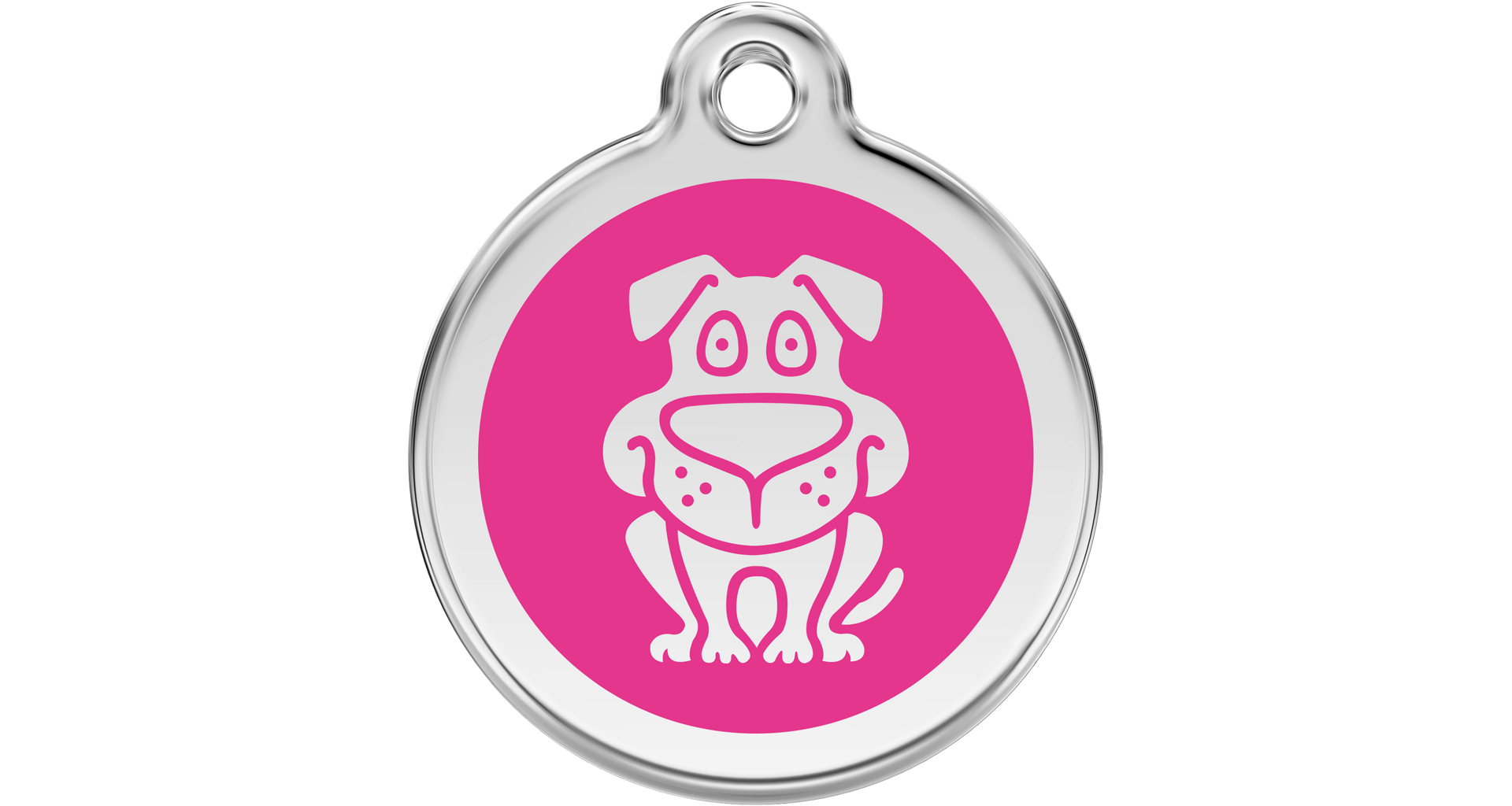 Známka Red Dingo Pes - tmavě růžová M