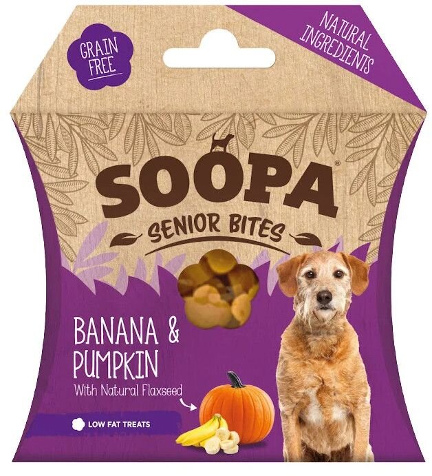 Soopa Healthy Bites Senior s banánem, dýní a lněným semínkem 50 g