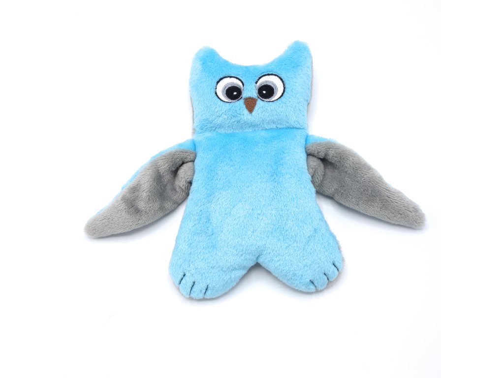 Pískací Potvůrky Sova - modrá