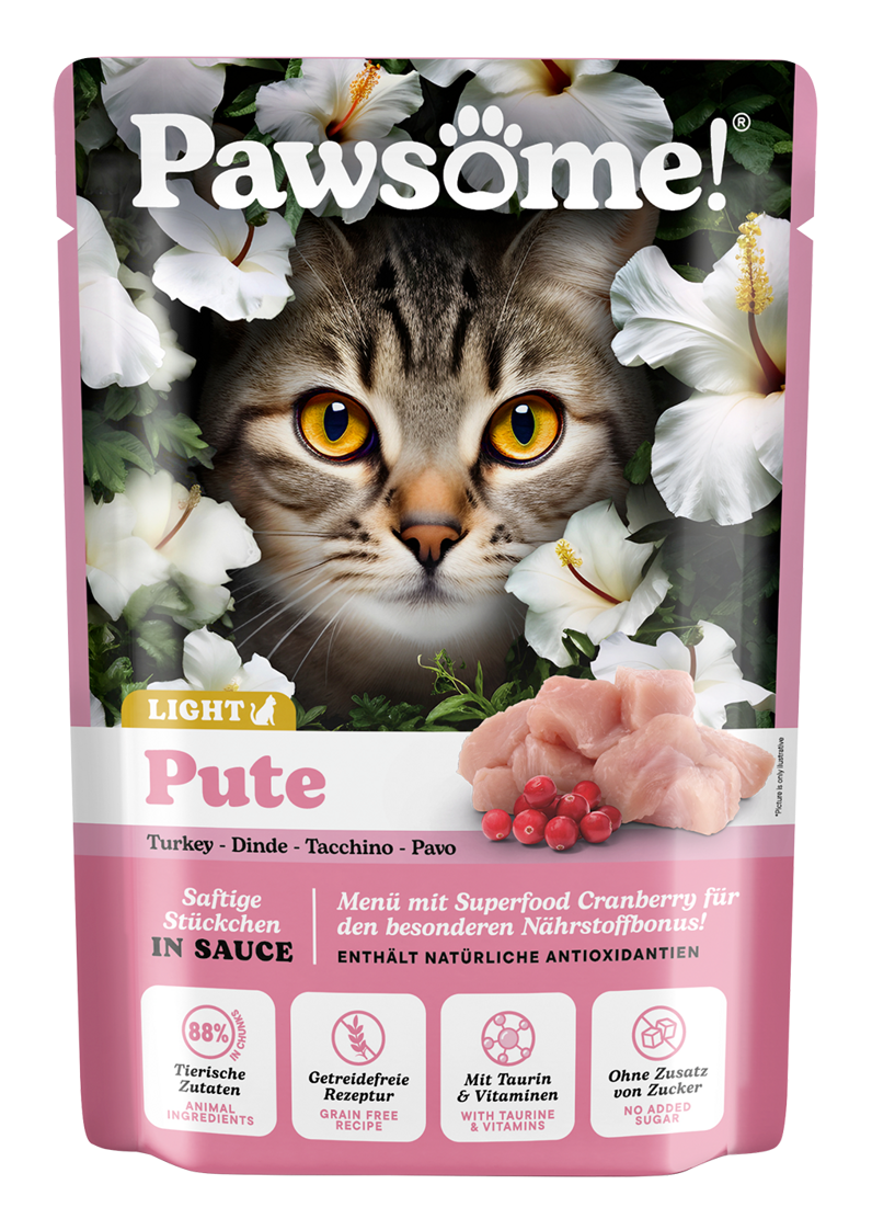 Pawsome! Adult light s krůtím masem 85 g