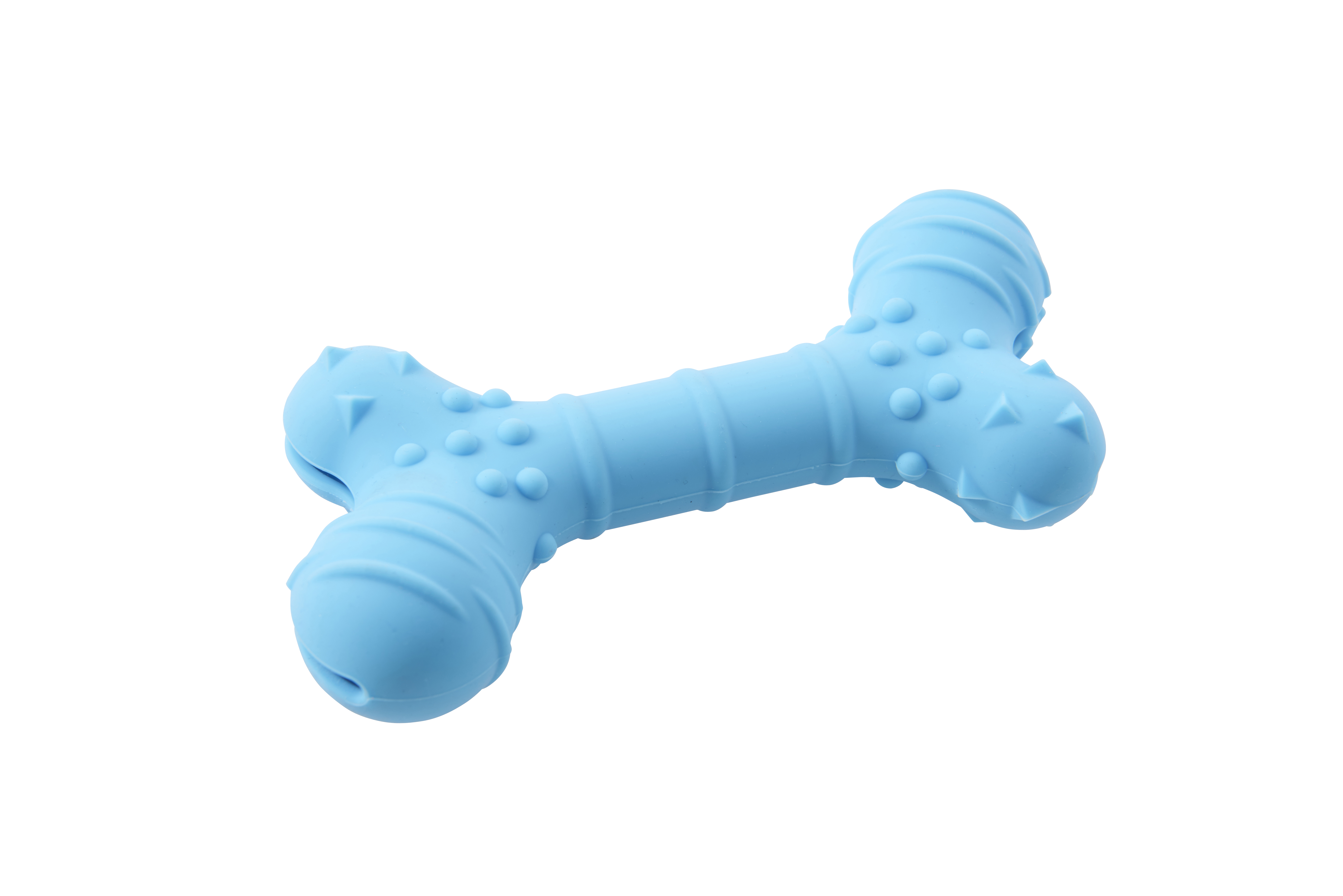Hračka pes BUSTER Flex Bone, modrá 16cm