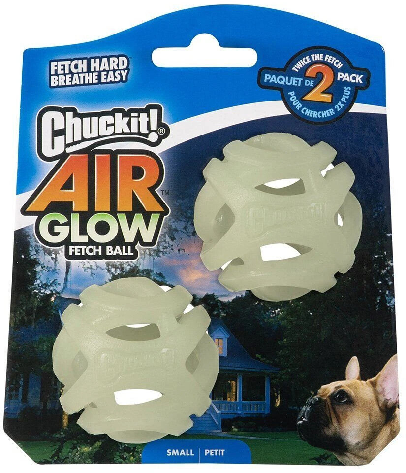 Chuckit! Air Glow Ball děrované svíticí míčky – Small 5 cm – 2 ks