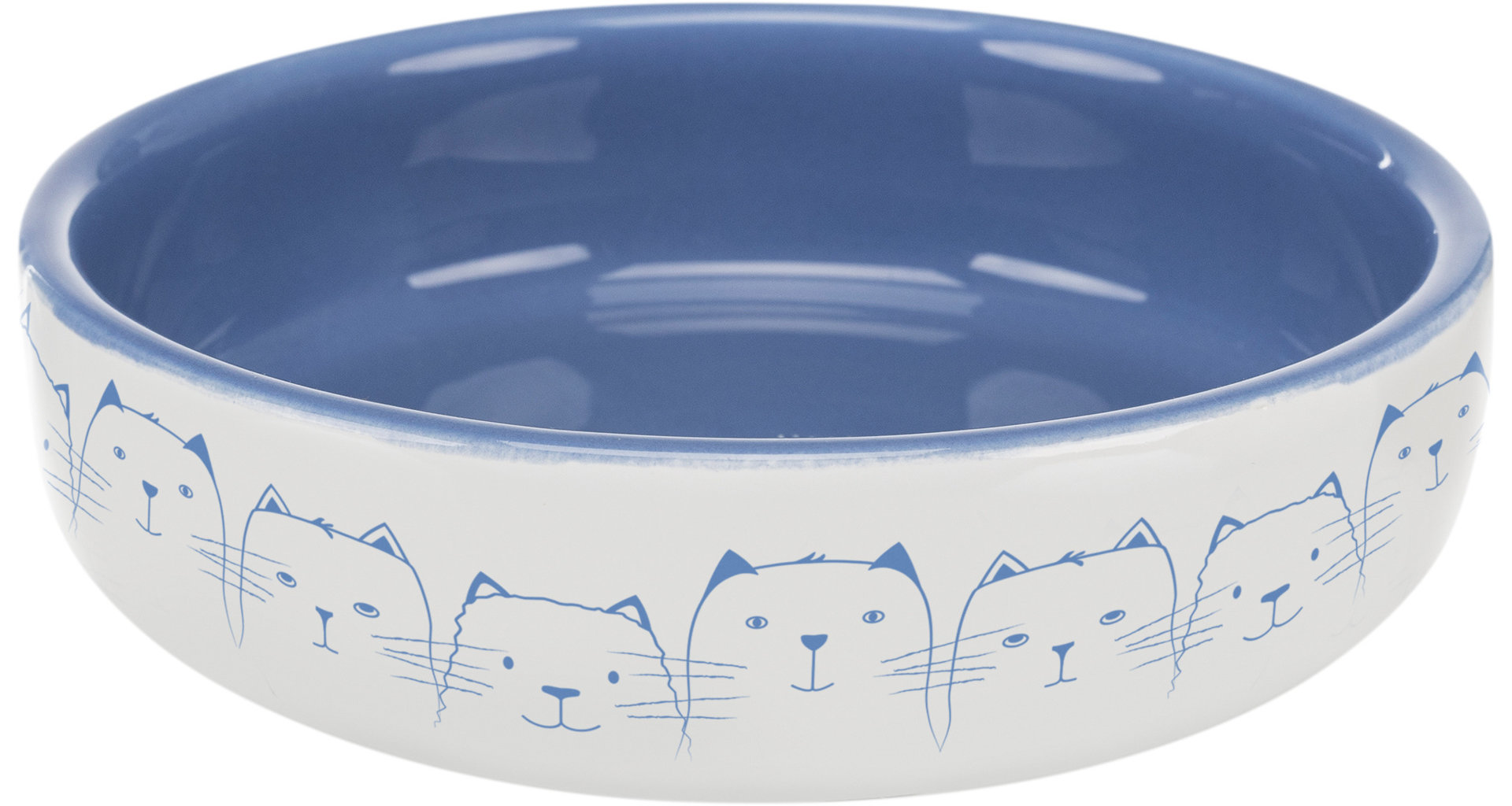 Keramická miska nízká, pro kočky s krátkým čumákem 0,3l/11 cm