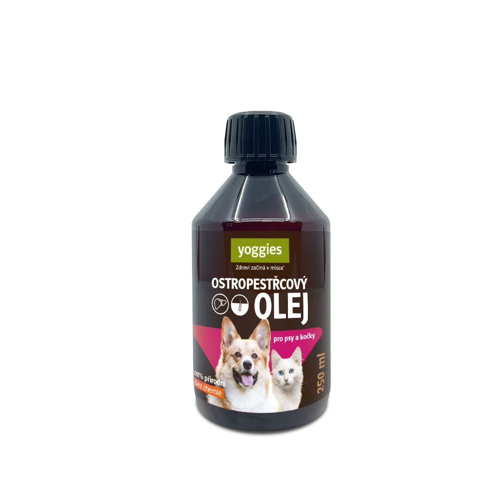 Yoggies Ostropestřecový olej pro psy a kočky 250 ml