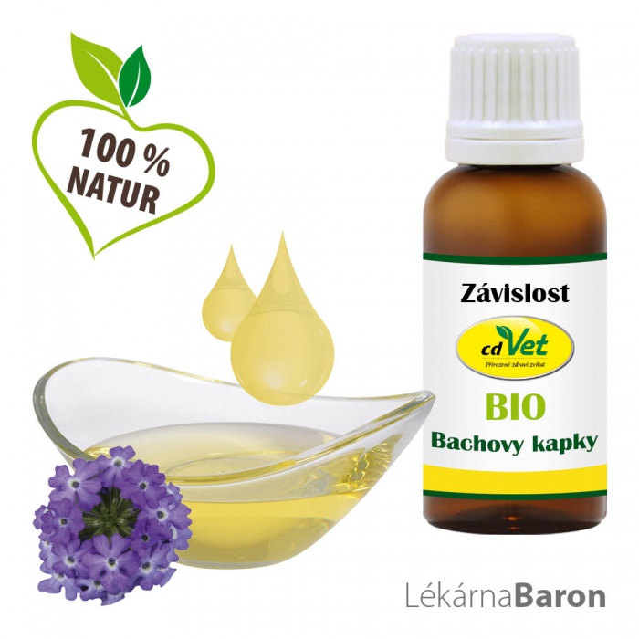 Bachovy kapky pro psy a kočky - Bio - Závislost 20 ml