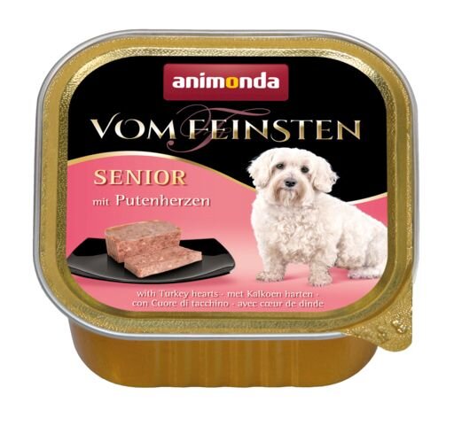 ANIMONDA paštika SENIOR - krůtí srdíčka pro starší psy 150 g