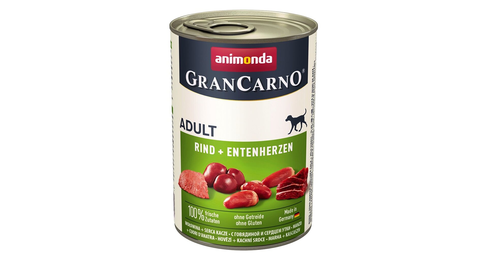 GRANCARNO Adult - hovězí, kachní srdce 400g