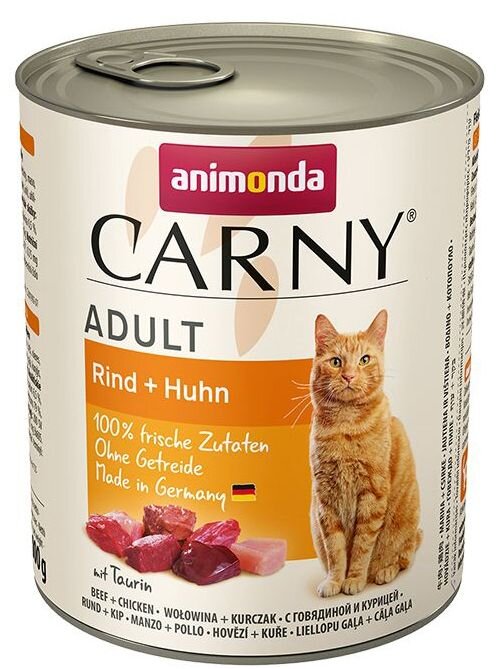 ANIMONDA konzerva CARNY Adult - hovězí, kuřecí 800g