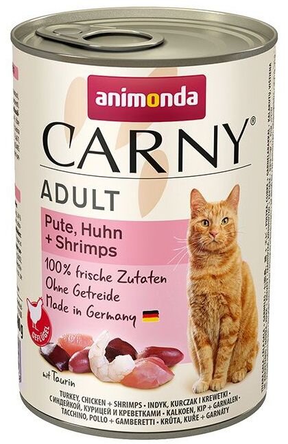 ANIMONDA konzerva CARNY Adult - krůta, kuře+ráčci 400g